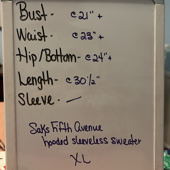 Saks Fifth Avenue hooded sweater vest - Picture 6 of 12